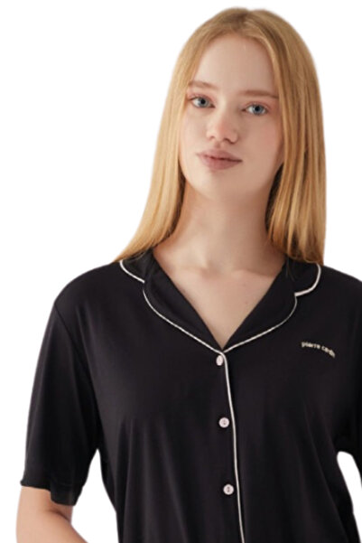 Pierre Cardin Summer Season 2025 Button Short Sleeve, Straight Leg Pajama Set