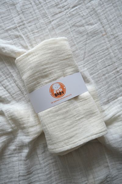 runbaby 80X80 cm Double Layer Muslin Baby Blanket
