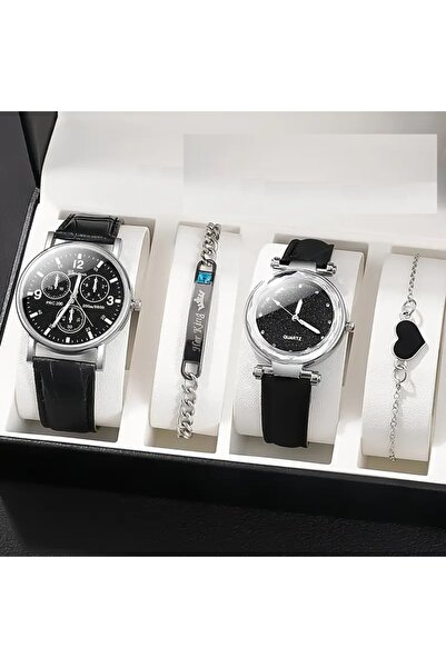 Mumicemum Sevgiler içim Özel Tarz Saat & Bileklik Seti  2 Adet