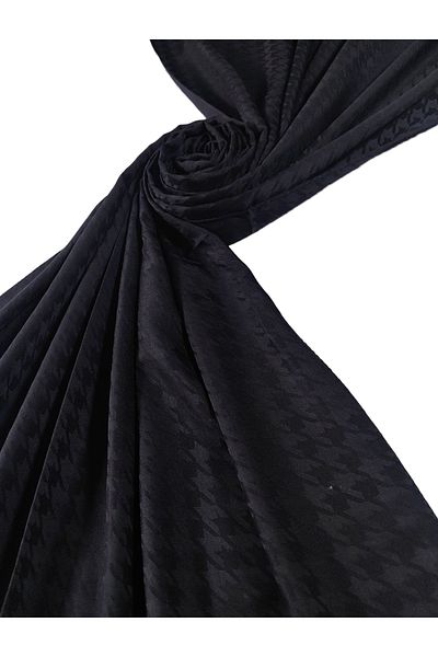 mim eşarp Σάλι Enba Viscose Jacquard με σχέδιο Houndstooth 75x190 cm