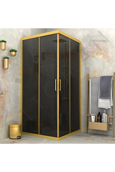 Marka ALTIN PROFİL FÜME CAM KARE DUŞAKABİN 5mm h:190