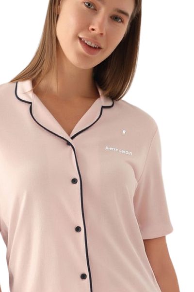 Pierre Cardin Women's Long Leg Short Sleeve Pajamas Set Vr01.77.15.21.U.Z01.11