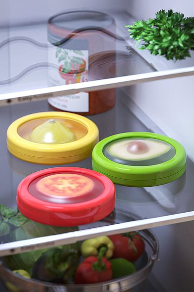 Kitchen Life سرير يدوي من FreshCap - سجن لتخزين المكونات الجافة في الفضاء