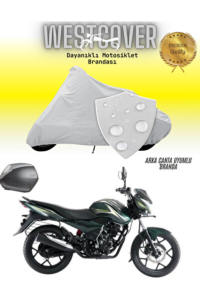 WestCover Bajaj Discover 150 F حقيبة خلفية متوافقة مع القماش المشمع للدراجات ...