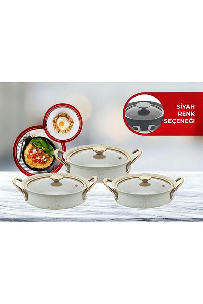 FMS Legend Granite 6 Piece Omelet Set Beige