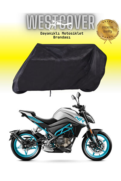 WestCover غطاء خلفي متوافق مع CF Moto 250NK، مشمع أسود للدراجات النارية، غطاء