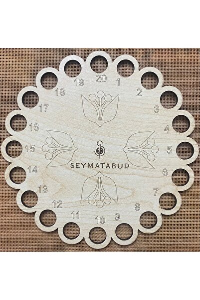 BALIM ÖRGÜ EVİ Organizator din lemn pentru fire de broderie