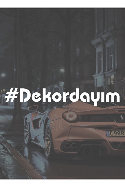 Yalıgraf Reklam Tabela Dekordayım Oto Araba Motor Sticker 20x3