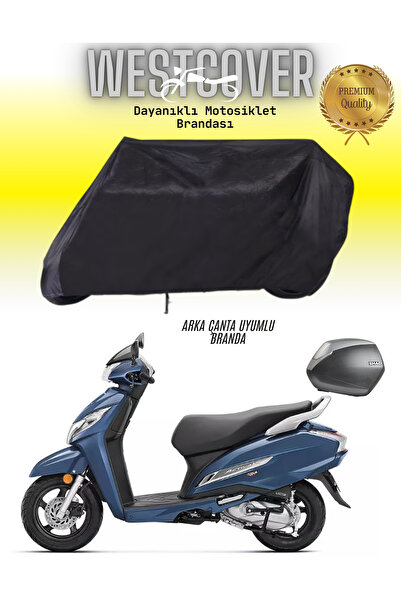 WestCover هوندا أكتيفا 125 حقيبة خلفية متوافقة مع القماش المشمع الأسود للدراج...