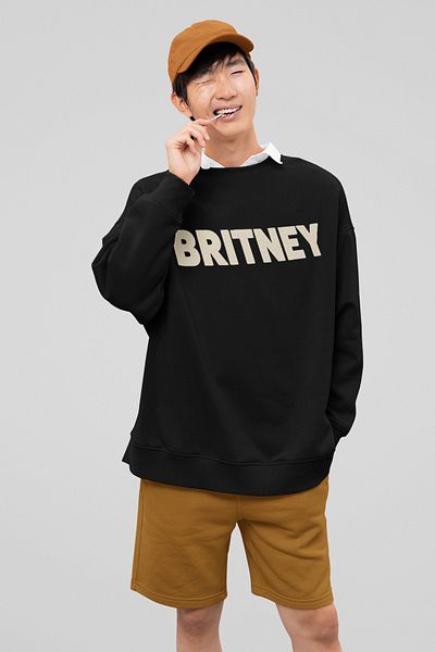 SEVBANO Britney Spears Printed Unisex Oversize Singer Sweatshirt