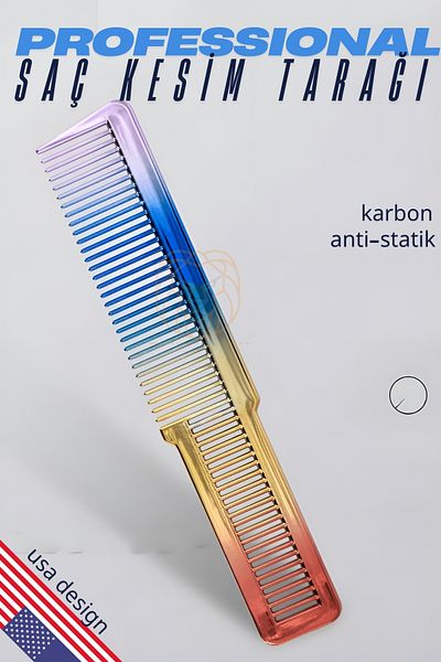 Transformacion Hair Cutting Comb Hair Styling Trimming Comb Rainbow 721399