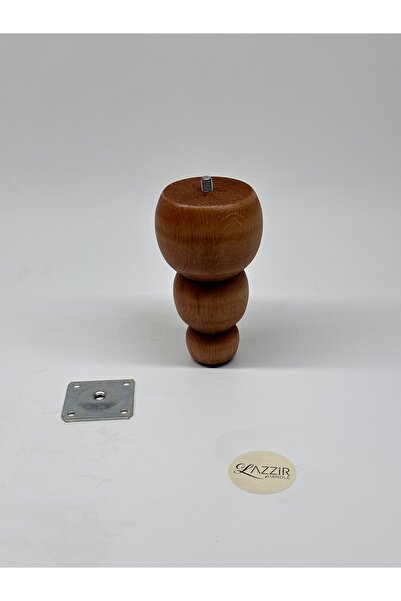 lazzir handle Ahşap Geniş Top Bohem Ayak (A38) (Çap-7,5..Yükseklik-13) Tekli ...