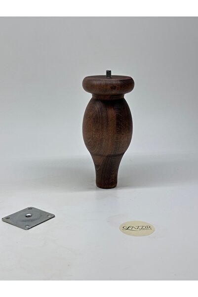 lazzir handle Picior boem din lemn cu bile lungă (K-A11) (Diametru-7,5..Înălțime-16) Picior unic (culoare nuc) Aparat inclus