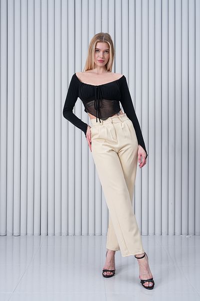 Masspera Lycra Palazzo Trousers