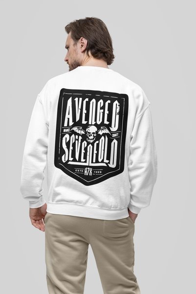 SEVBANO Dizajnirana majica Avenged Sevenfold muzičkog benda, unisex, velika v...