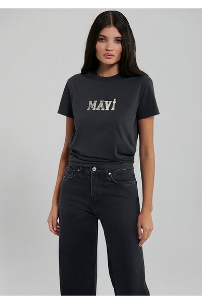 Mavi Bedrucktes graues T-Shirt Regular Fit / Regular Fit1612232-34853