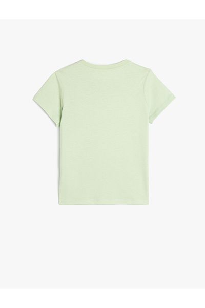 Koton Green Sequined T-Shirt