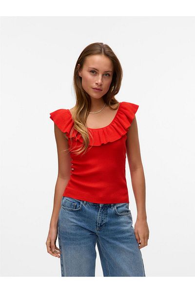 Vero Moda Strickpullover VMSILJE Gestricktes Oberteil