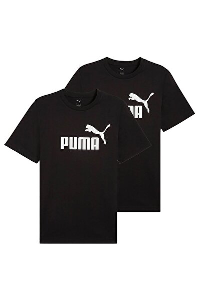 Puma Herren T-Shirt 2er Pack - ESS No.1 Logo Tee, Rundhals, Kurzarm, uni