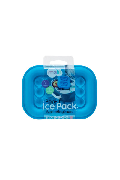 Melii عبوة ثلج بوب إت من السيليكون باللون الأزرق
