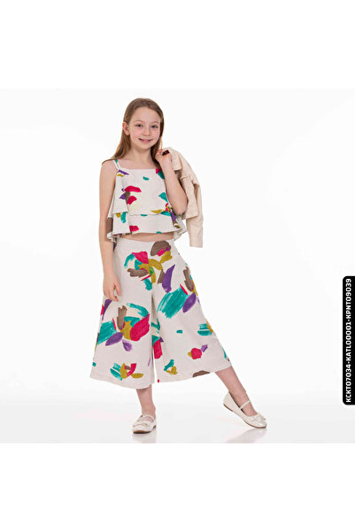 XO Kids 8-14 Years Old Girl's Undershirt - Brush Patterned, Katl00001 Model