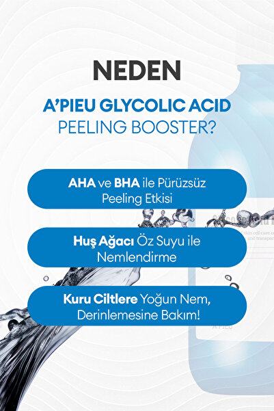 Missha Glycolic Acid İçeren Peeling Etkili Tonik A'PIEU Glycolic Acid Peeling Booster