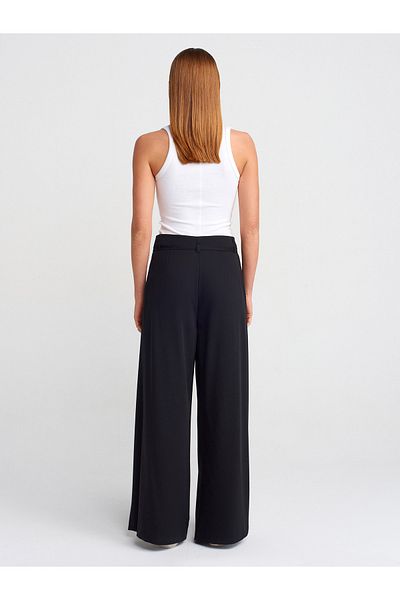 Dilvin 71599 Thin Belt Pants-Black