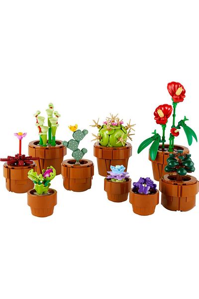 LEGO ®   مجموعة بناء نباتات صغيرة وزهور 10329 للبالغين (758 قطعة)