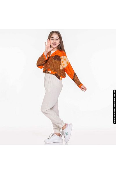 XO Kids Яке в сафари стил за момиче 8-14 години - 34340 Kckt07014