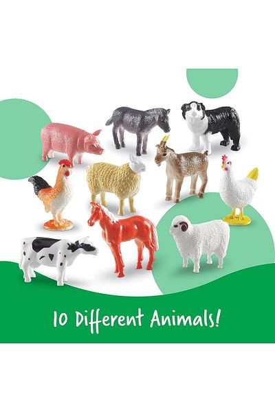 Learning Resources LR-Farm Animal Counters (Set of 60)