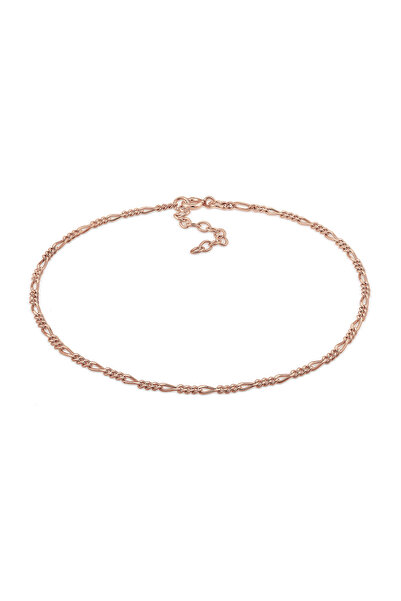ELLI Anklet Figarokette Sommer Strand Zeitlos Basic 925 Silber