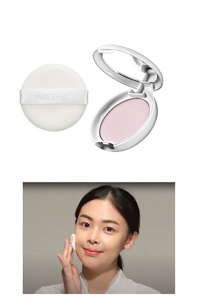 Missha Ultra-Light Dull Skin Appearance - Fixing Airy Pot Pressed Powder (Pink)