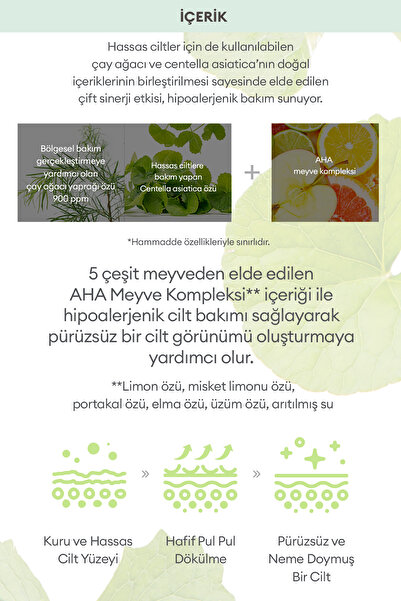 Missha Yağlanma Eğilimli Ciltler İçin Çay Ağacı Özü İçeren Arındırıcı Tonik A'PIEU The Pure Tea Tree Toner