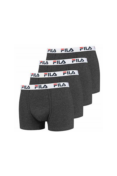Fila Herren Boxershorts, 2er Pack - Baumwolle, einfarbig