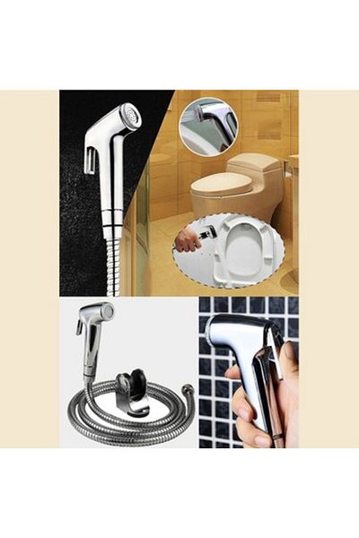 Baytec Bidet Hose Faucet Set with Pistol - Toilet, Bidet Sprayer and Hand Sprayer Set