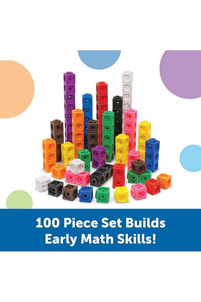 Learning Resources LR-MathLink® Cubes, Set of 100