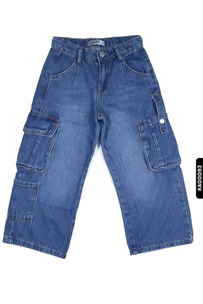 Escabel Cargo Pocket High Belted Waisted Wide Leg Girl's Trousers 5-14 Years 2415