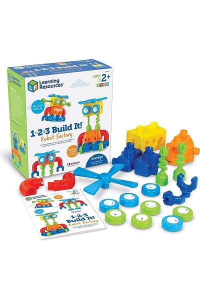 Learning Resources LR-1-2-3 قم ببناء مصنع الروبوتات™