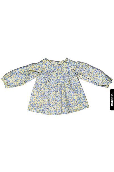 Çikoby 100% Cotton Back Buttoned Baby Girl Floral Woven Dress 6-24 Months 20557