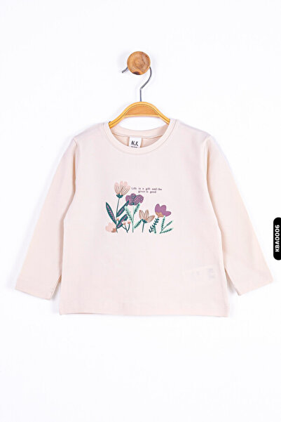 nk kids سويت شيرت مارلا للفتيات الصغيرات 9-24 شهرًا 35616