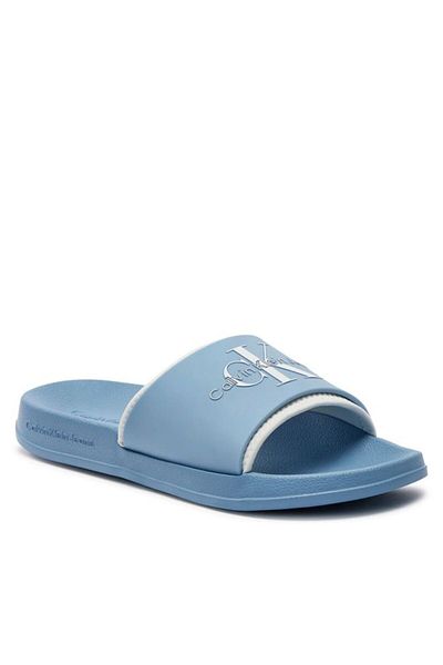 Calvin Klein Blue Women's Slippers - Logo Detailed