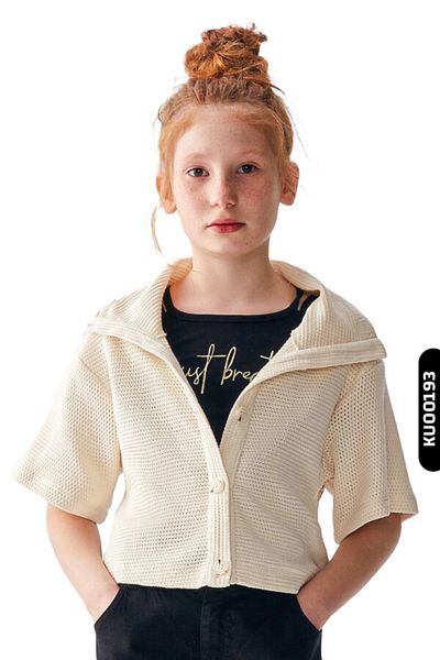 nk kids Girl's Short Sleeve Cardigan 8-14 Years