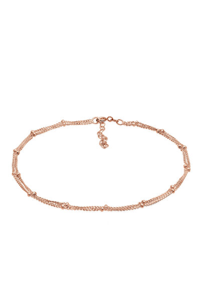 ELLI Fußkette Damen Satellitenkette Timeless Basic aus 925er Sterlingsilber