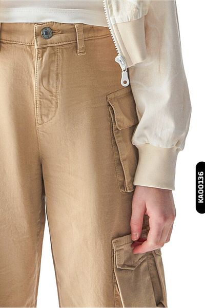 nk kids Wide Leg Girl's Trousers with Cargo Pockets 8-14 Years 56714