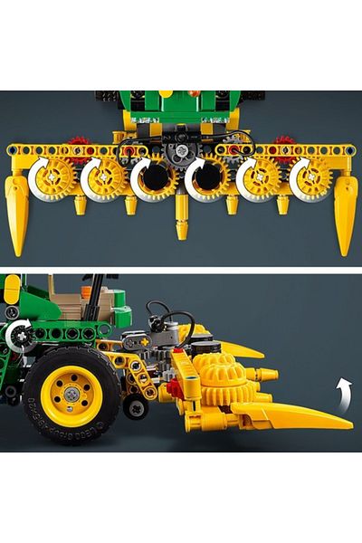 LEGO ®   مجموعة بناء نموذج لعبة تكنيك جون ديري 9700 حصادة العلف 42168 - 9+ (559 Pr)