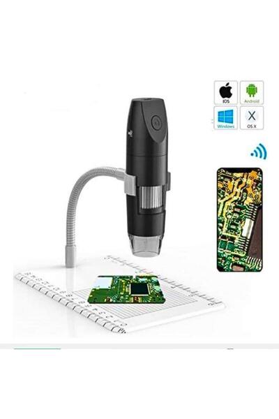 barishan medikal Dijital Mikroskop USB WİFİ Bağlantılı 1000x Zoom Kameralı Ka...