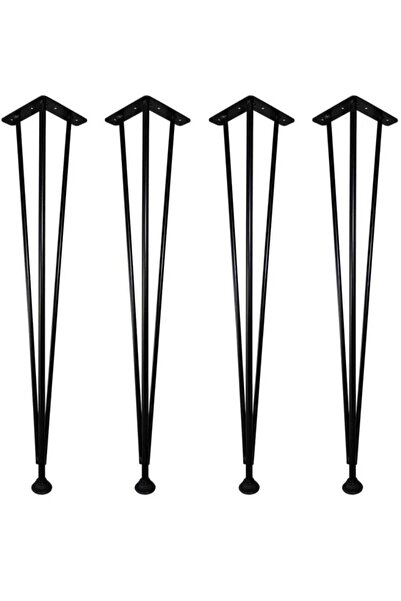 3LA DESIGN 4lü Metal boru masa ayağı 72 cm / Mutfak masası / Mobilya ayakları...