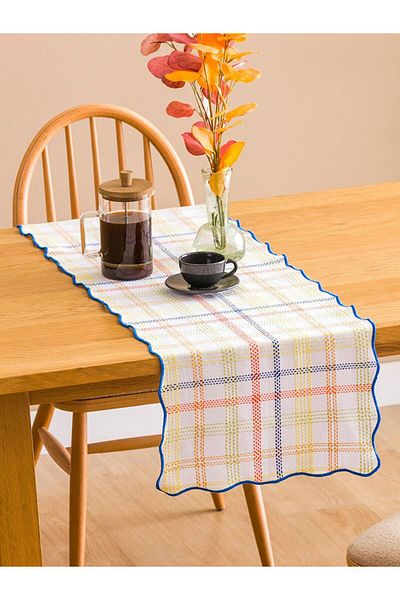 LC Waikiki Lcw Home Plaid Patterned Runner 40X120 cm
