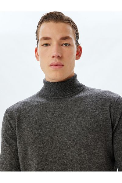 Koton Knitwear Sweater Basic Turtleneck Long Sleeve