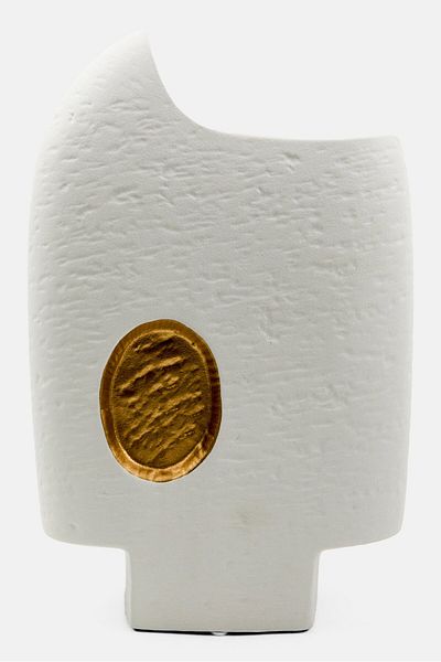 Muy Mucho Decoration Ceramic Vase, White